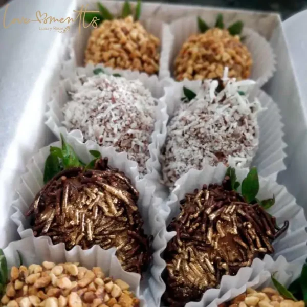 fresas con chocolate antojitos Love Moments