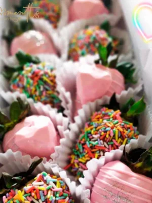 fresas con chocolate sweet heart Love Moments