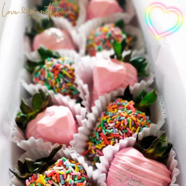 fresas con chocolate sweet heart Love Moments