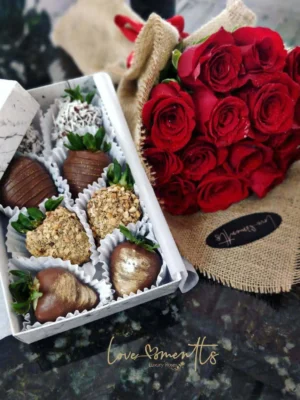Duo Perfecto yugos love moments floristeria medellin